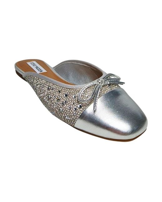 Steve Madden Gray Mules
