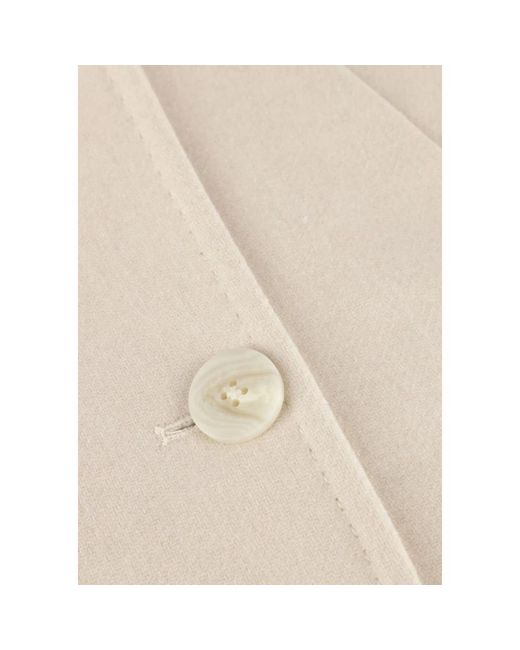 Y.A.S Single-Breasted Coats in het Natural