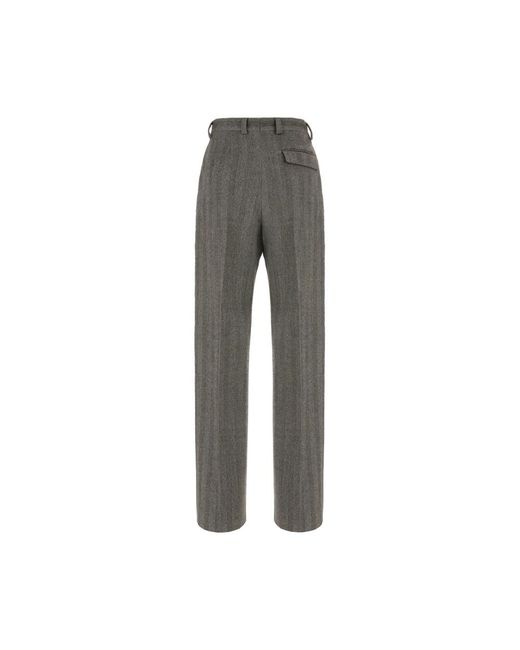 Ferragamo Wijde Broek in het Gray