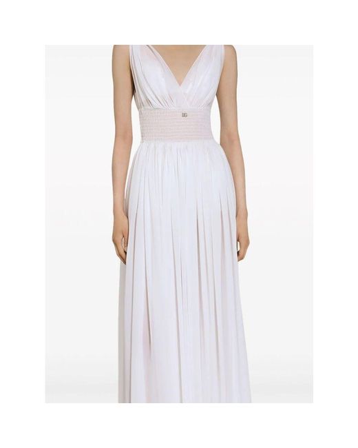 Midi Dresses di Dolce & Gabbana in White