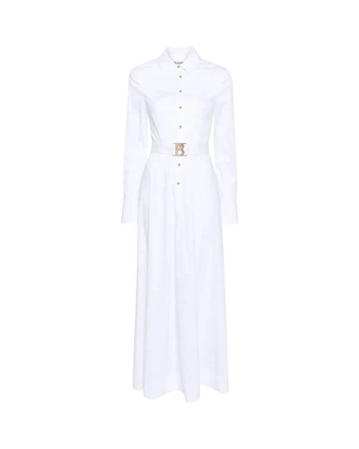 Blugirl Blumarine White Shirt Dresses