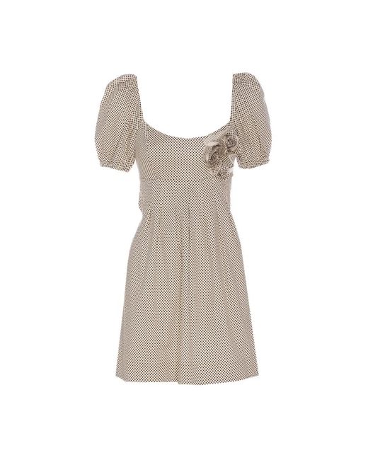 Elisabetta Franchi Natural Short Dresses