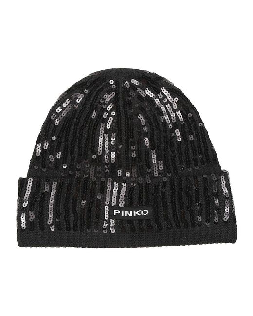 Pinko Black Bembusa Beanie