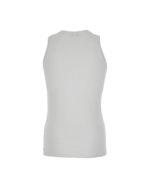 McQueen Gray Sleeveless Tops for men