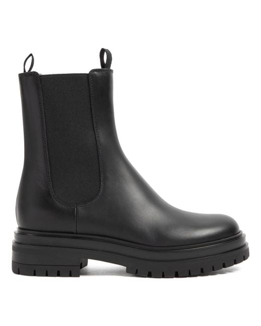 Gianvito Rossi Black Chelsea Boots