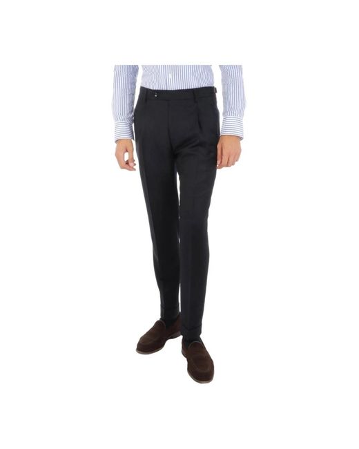 BERWICK  1707 Dunkelblaue Hose in Black für Herren