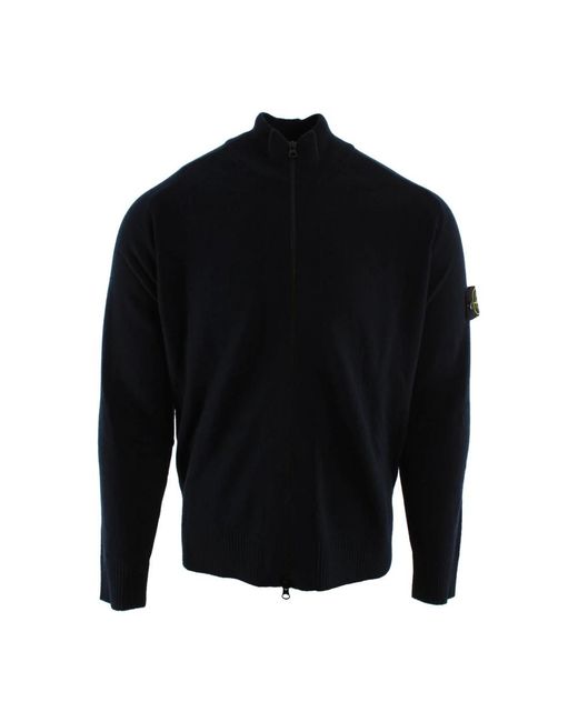 Cardigans Stone Island de hombre de color Black