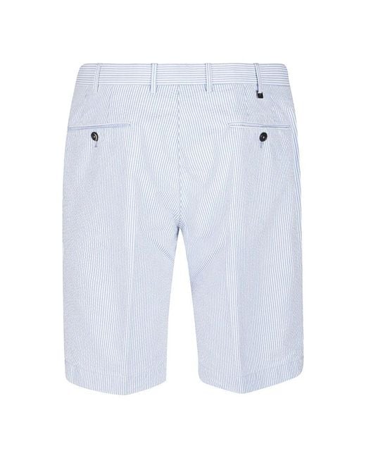PT Torino Blue Casual Shorts for men