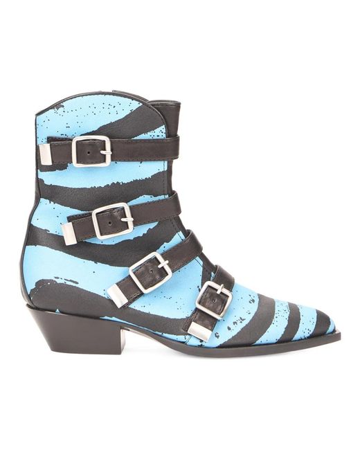 Philosophy Di Lorenzo Serafini Blue Cowboy & Biker Boots