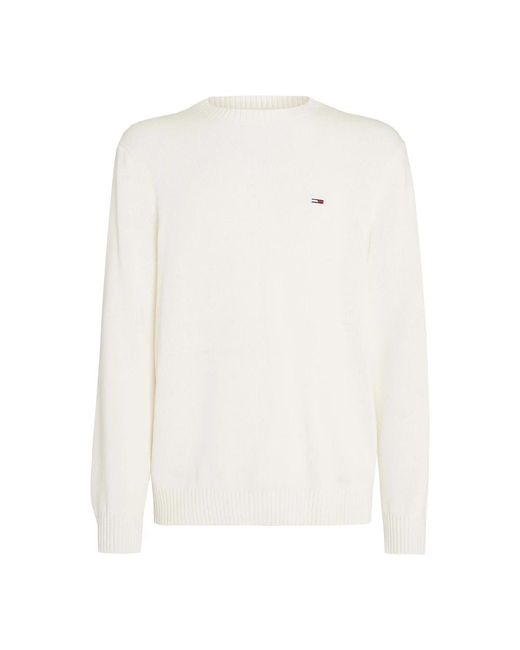 Essential slim maglione di Tommy Hilfiger in White da Uomo