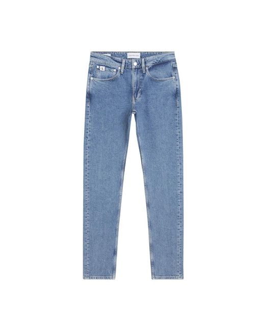 Calvin Klein Helle denim slim jeans in Blue für Herren