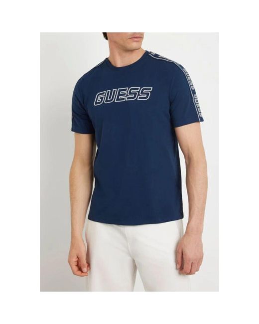 T-Shirts Guess de hombre de color Blue