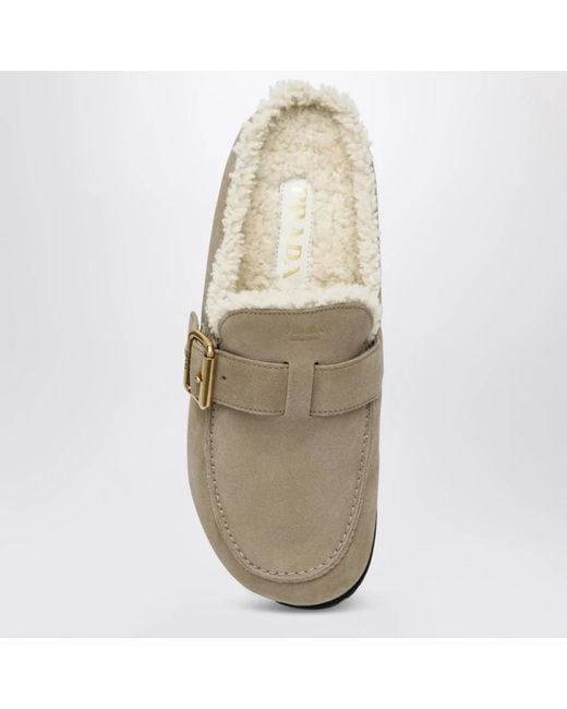 Prada Natural Mules