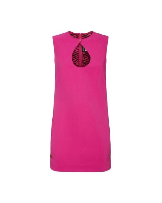 Versace Pink Short Dresses