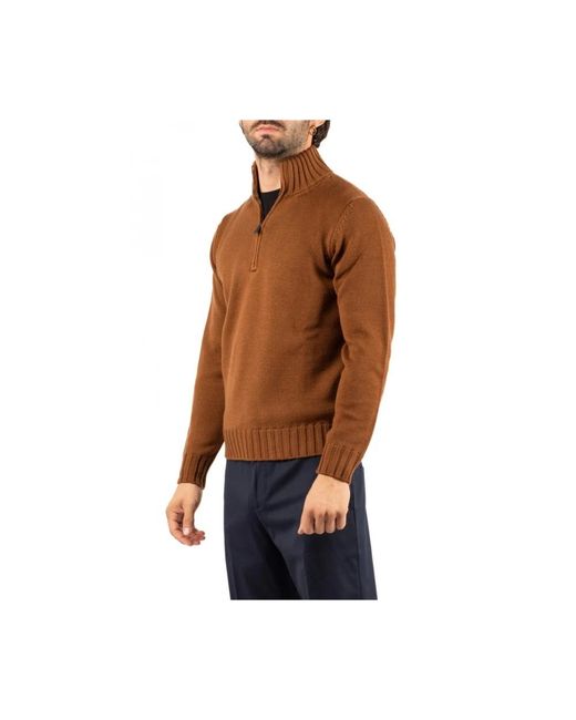 FILIPPO DE LAURENTIIS Brown Turtlenecks for men