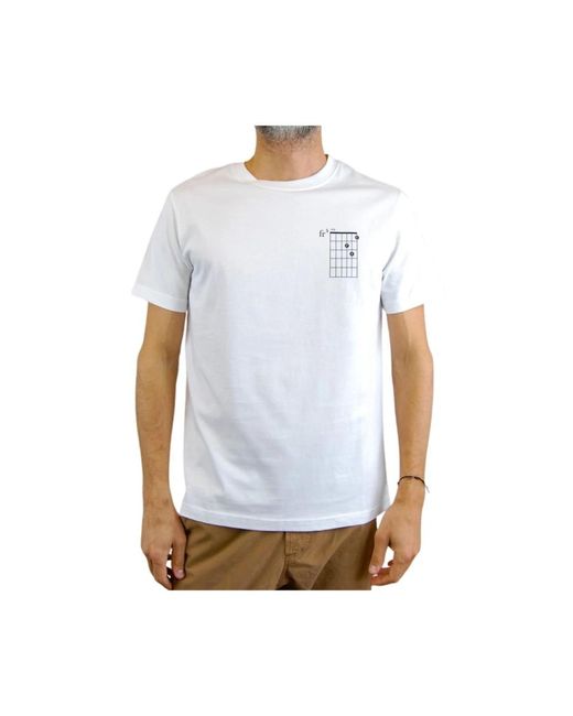A.P.C. Korte Mouw Wit T-Shirt in het White voor heren