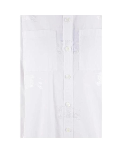 Burberry White Blouses shirts