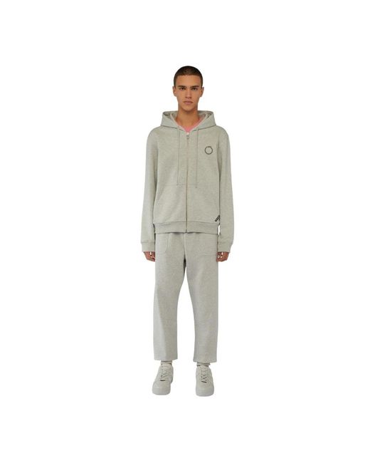 Trussardi Gray Zip-Throughs for men