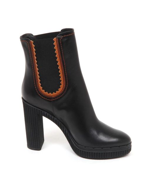 Tod's Black Heeled Boots