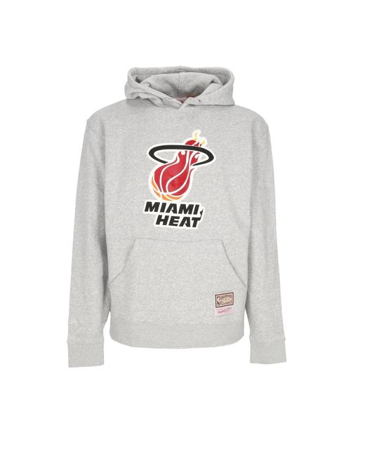 Hoodies Mitchell & Ness de hombre de color Gray