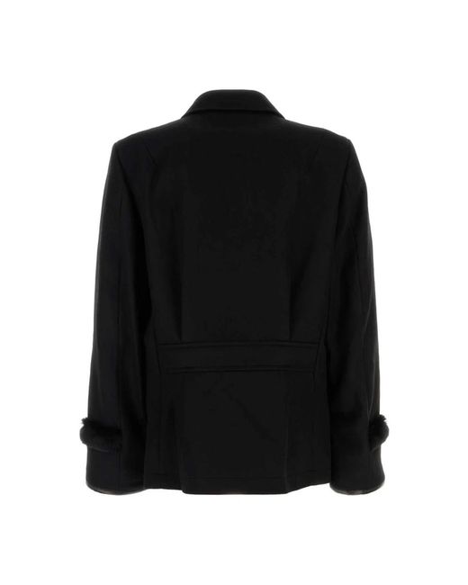 Random Identities Black Double-Breasted Coats for men