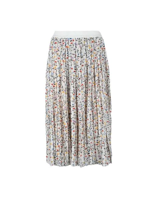 Semicouture Gray Midi Skirts