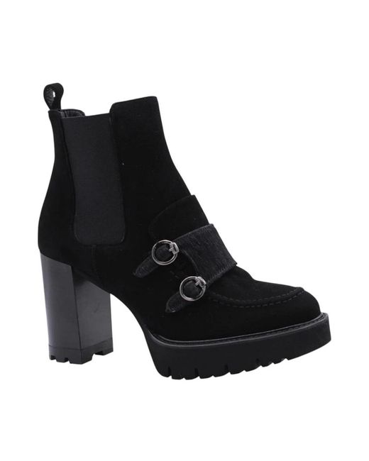 Luca Grossi Black Heeled Boots