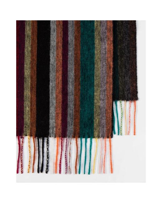 Paul Smith Black Winter Scarves for men