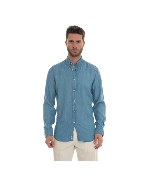 Canali Elegant classic shirt in Blue für Herren