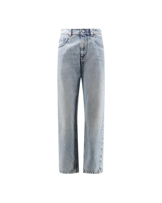 Brunello Cucinelli Blue Loose-Fit Jeans