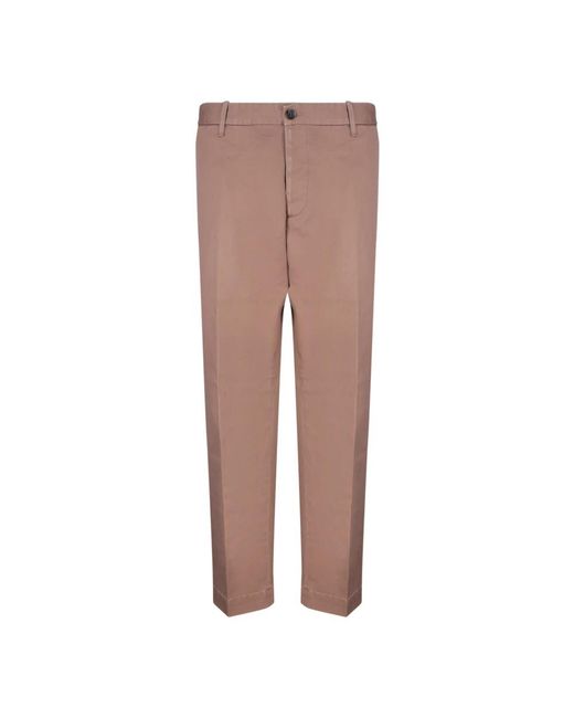 Nine:inthe:morning Brown Chinos for men