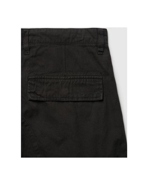 Gabba Schwarze cargo-shorts mit tiefem schritt in Black für Herren