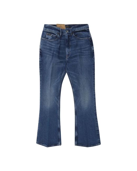 Cropped flare jeans Ralph Lauren de color Blue