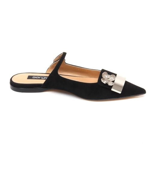 Sergio Rossi Black Mules