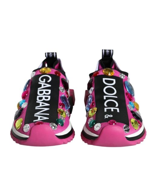 Dolce & Gabbana Pink Sneakers