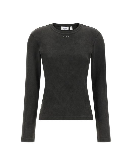 Off-White c/o Virgil Abloh Black Long Sleeve T-Shirts
