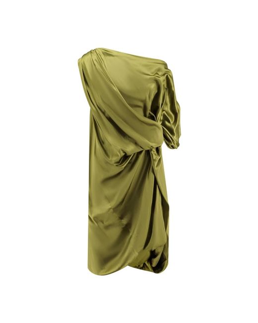 Dries Van Noten Green Short Dresses