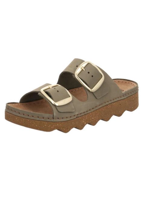 Rohde Schoenen ,Groen ,Leer Groene Nubuck Leren Sandaal Voor in het Brown