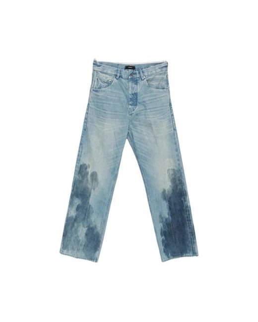 Purple Brand Blue Wide Jeans for men