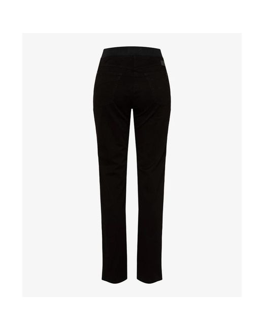 Brax Black Slim-Fit Trousers
