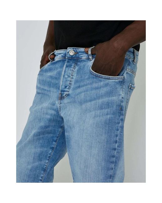 John Richmond Helle waschung slim fit basic jeans in Blue für Herren