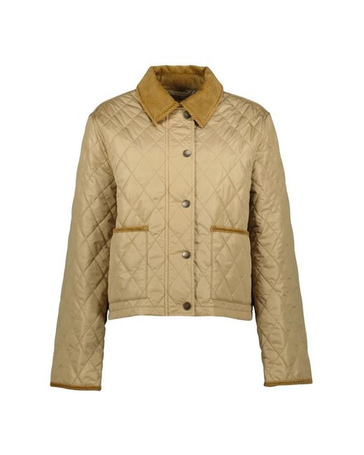 Burberry Jassen ,Nylon Cropped Gewatteerd Nylon Jack in het Green