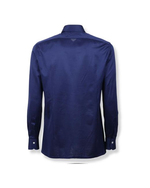 Kiton Overhemden ,Blauw ,Camicia in het Blue voor heren