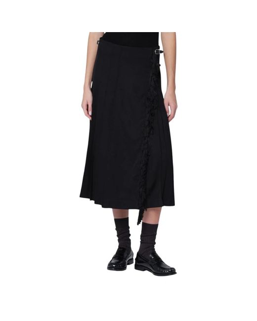 DURAZZI MILANO Black Midi Wickelrock