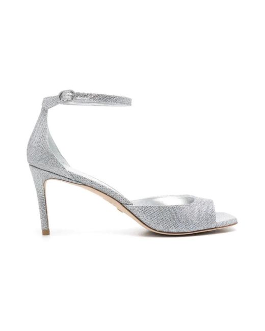 Stuart Weitzman White High Heel Sandals