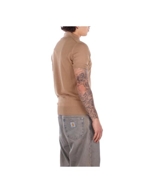 Alpha Studio Gray Polo Shirts for men