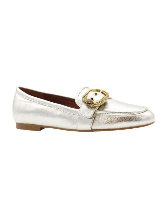 Kurt Geiger White Loafers