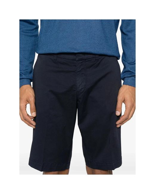 Fay Blue Casual Shorts for men