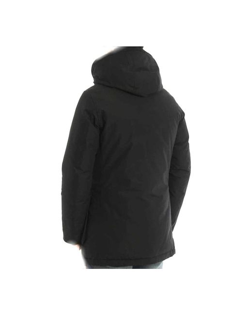 Woolrich Black Winter Jackets for men