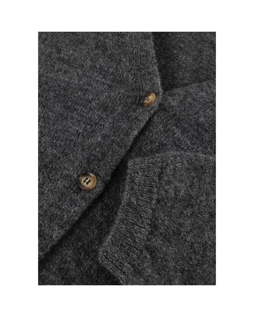 Modström Truien & Vesten ,Grijs ,Patrickmd Cardigan in het Black
